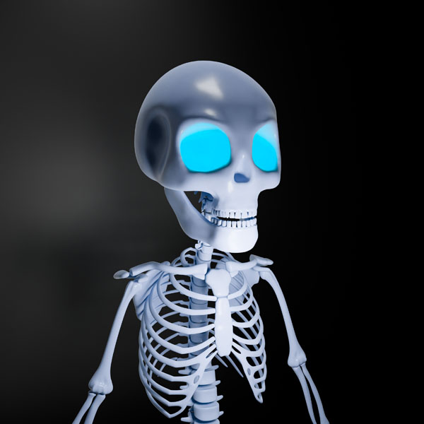 skeleton ready for metaverse