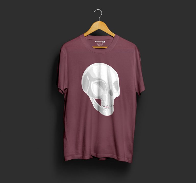 MetaSkeletor T-shirt Model Maroon 01