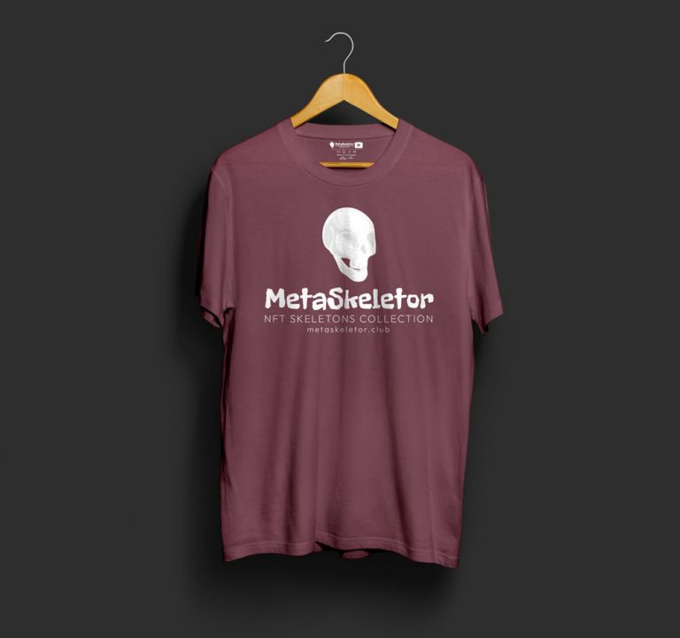 MetaSkeletor T-shirt Model Maroon 04